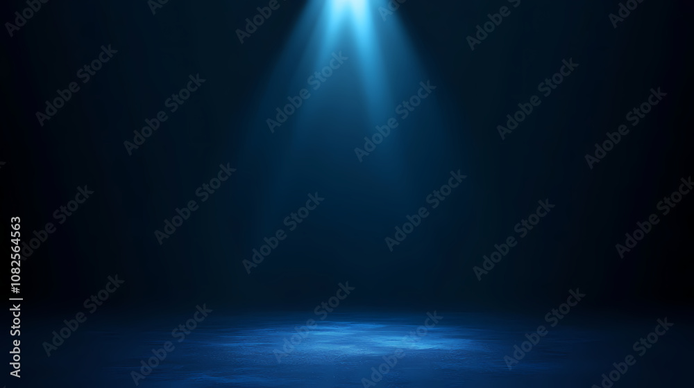 Dark blue beam of light shining from top to bottom on a dark background, dark, blue, beam, light, shining, top. Radiant. Illustration Dark blue beam of light shining from top to bottom on a dark background, dark, blue, beam, light, shining, top. Radiant. Illustration