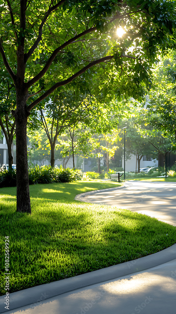 Fototapeta premium Enhancing urban landscapes by restoring native trees for nature conservation