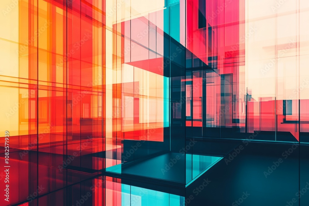 Fototapeta premium Abstract and beautiful life and office scenes, 