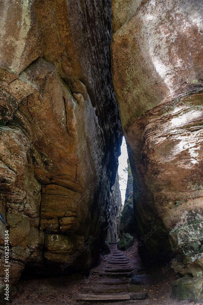 Scenic diversity of Mullerthal, Luxembourg's Little Switzerland, hiking routes, rock formations, moss-covered forests, tourist destination in Europe Scenic diversity of Mullerthal, Luxembourg's Little Switzerland, hiking routes, rock formations, moss-covered forests, tourist destination in Europe