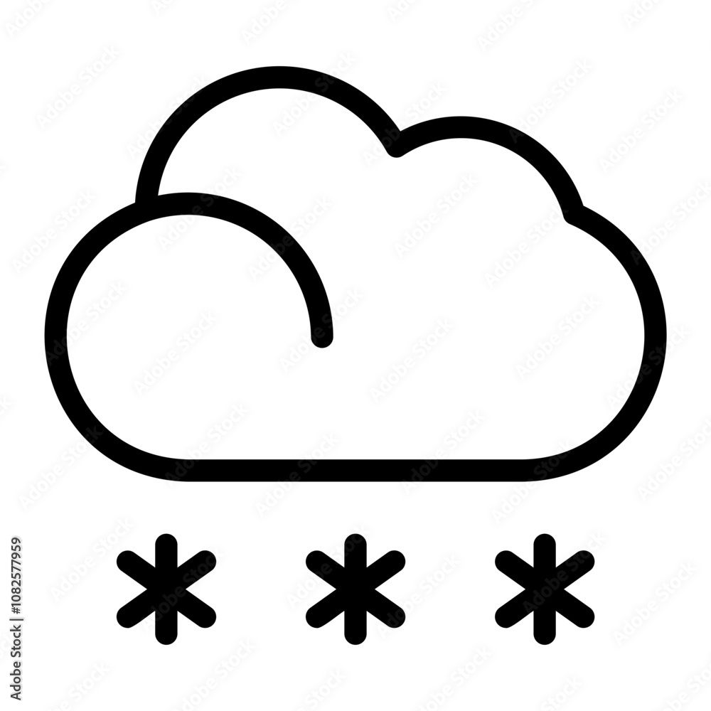 snow line icon