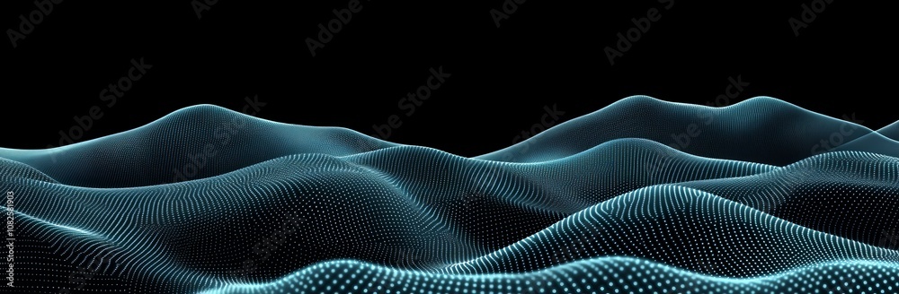 Fototapeta premium An abstract molecular banner with a geometric, polygonal design. A modern design network background for a website, business, web banner, or template.