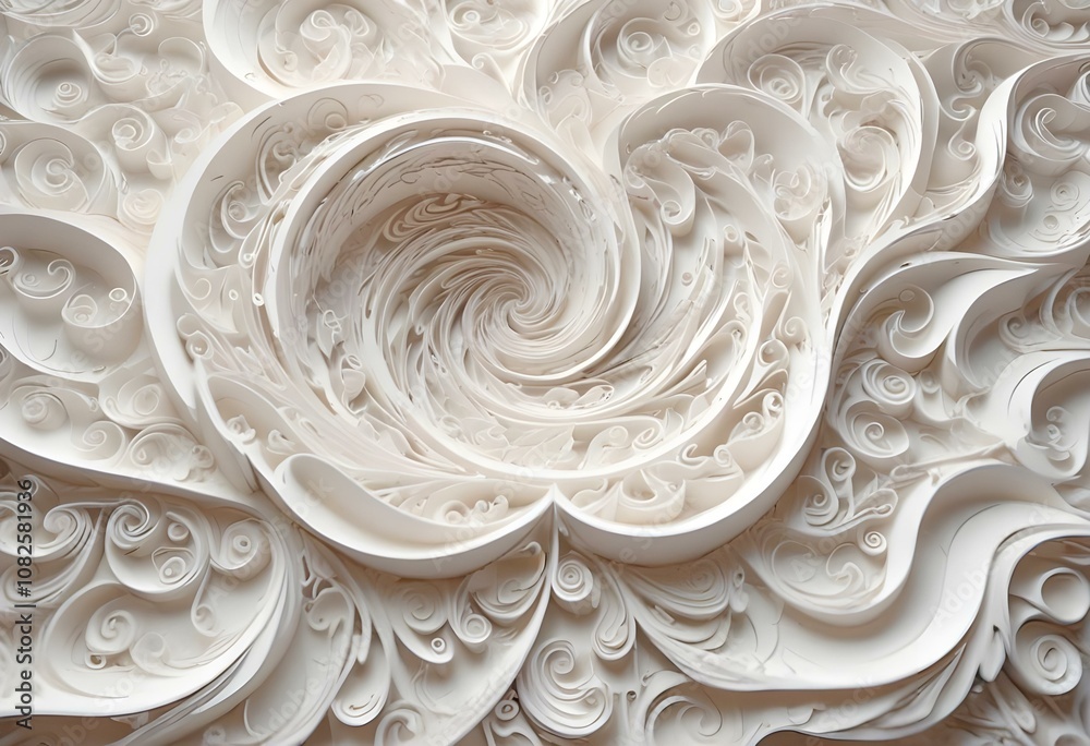 Paper style white monochrome background Abstract wallpaper in 3d paper style with doodle pattern style 3d Paper style white monochrome background Abstract wallpaper in 3d paper style with doodle pattern style 3d