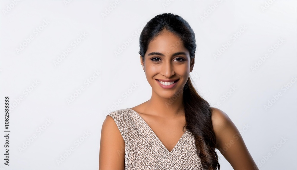 portrait of a woman on white background. close up portrait of a woman on white background. close up