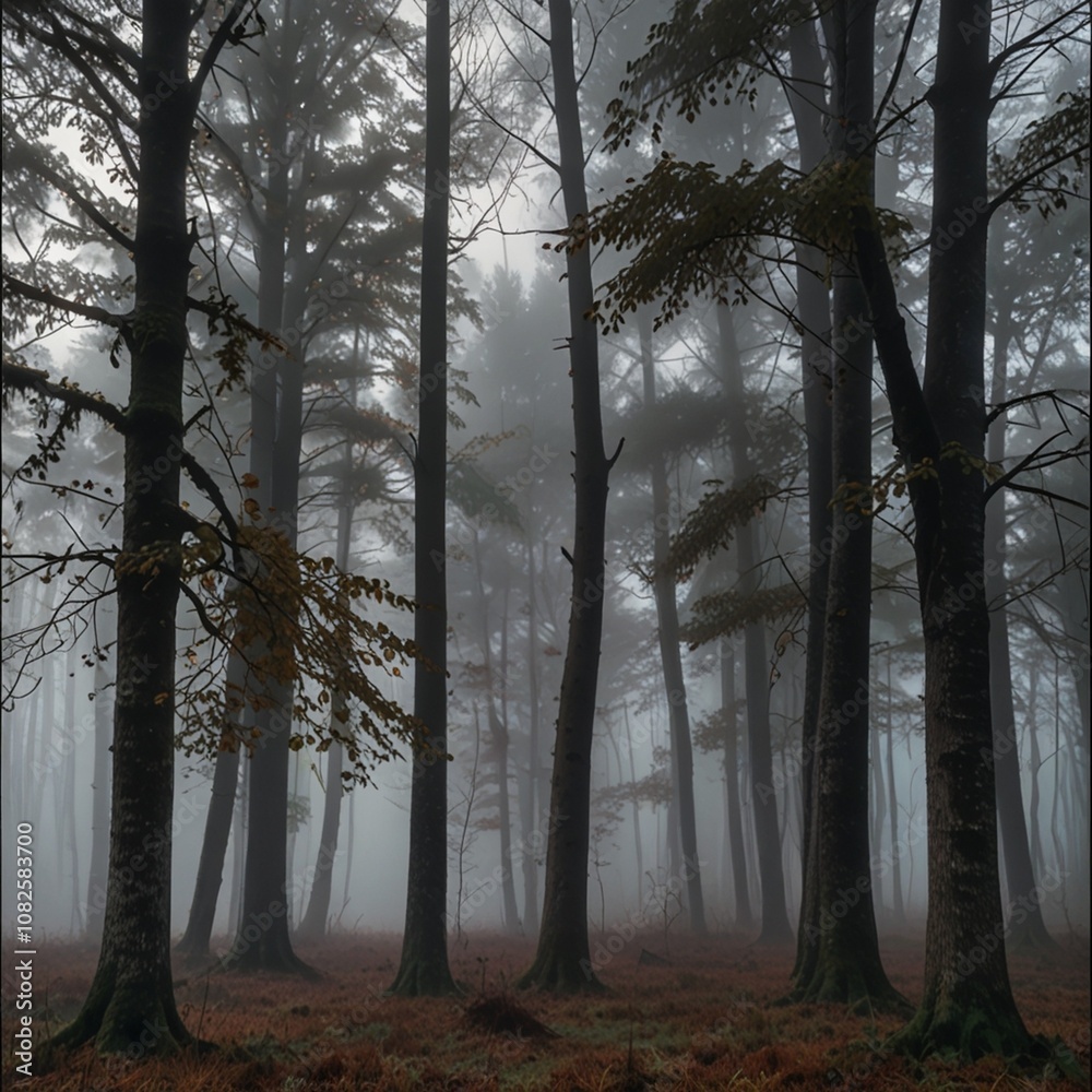 Fototapeta premium fog in the forest