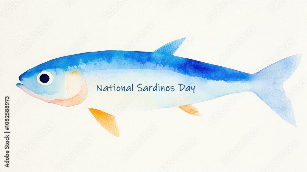 Obraz premium Celebrate National Sardines Day with Artistic Flair