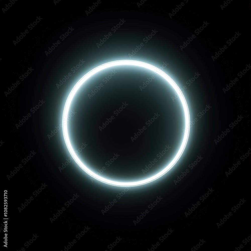 White ring on black White ring on black