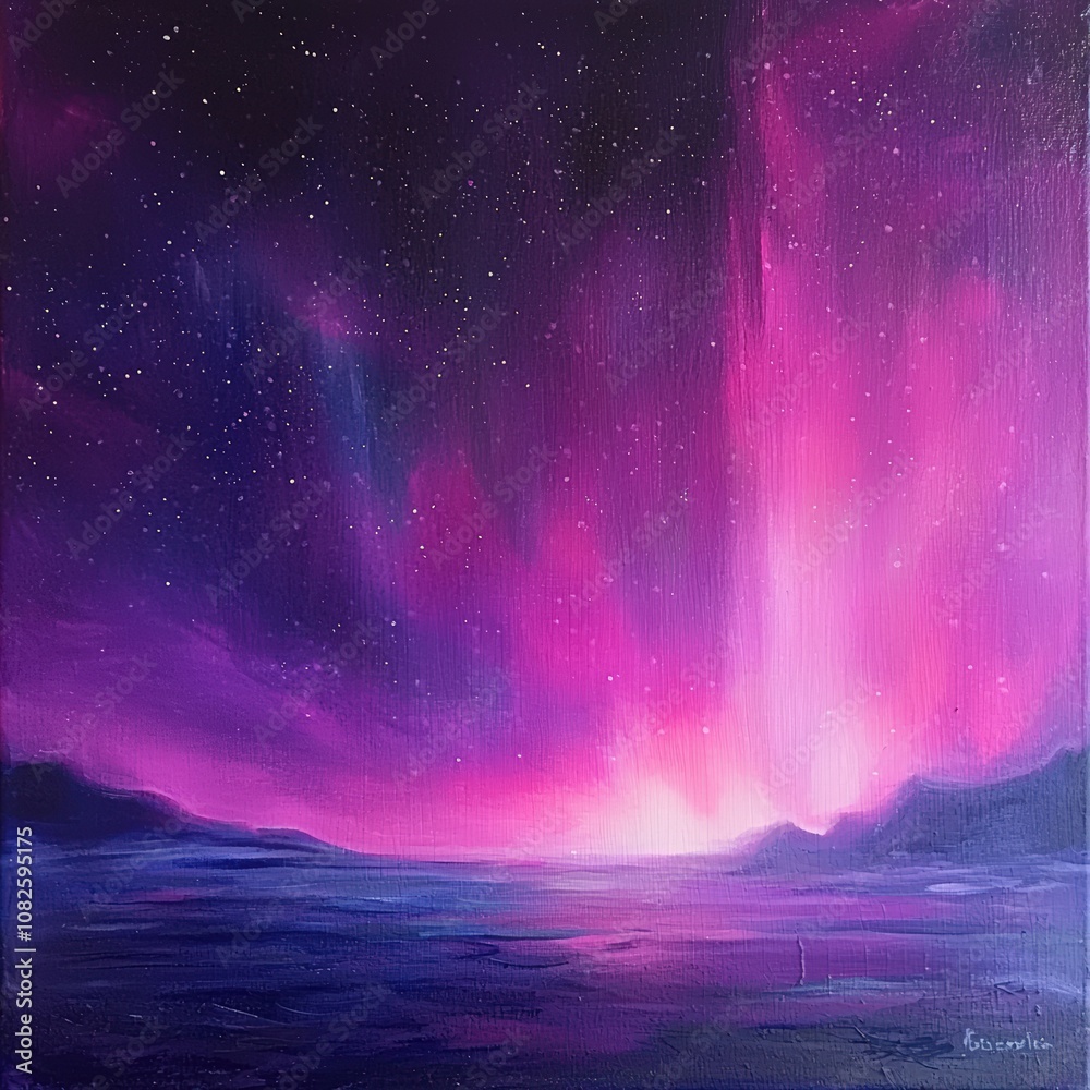 Pink aurora borealis Pink aurora borealis