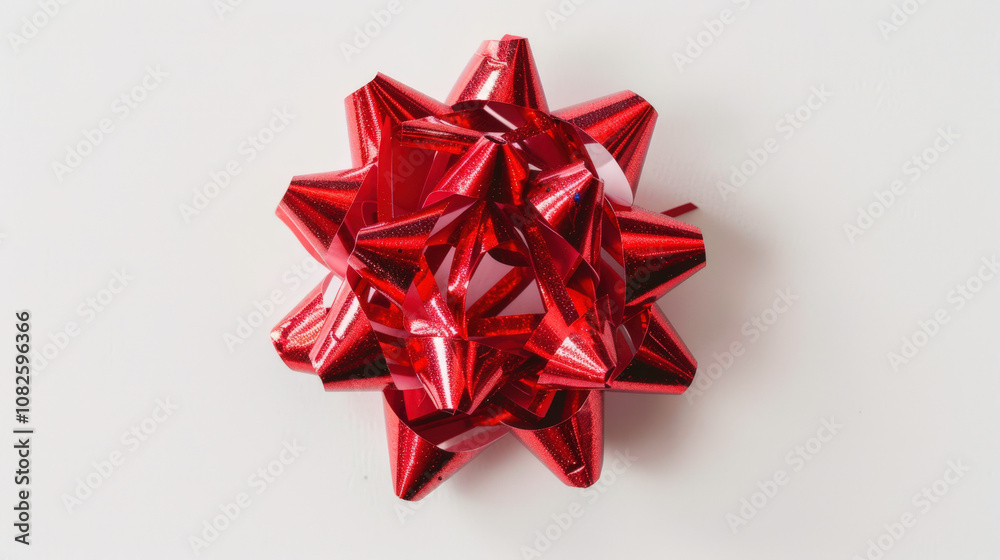 red gift ribbon gift bow on white red gift ribbon gift bow on white