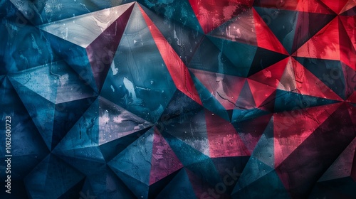 a colorful abstract background with a lot of triangles