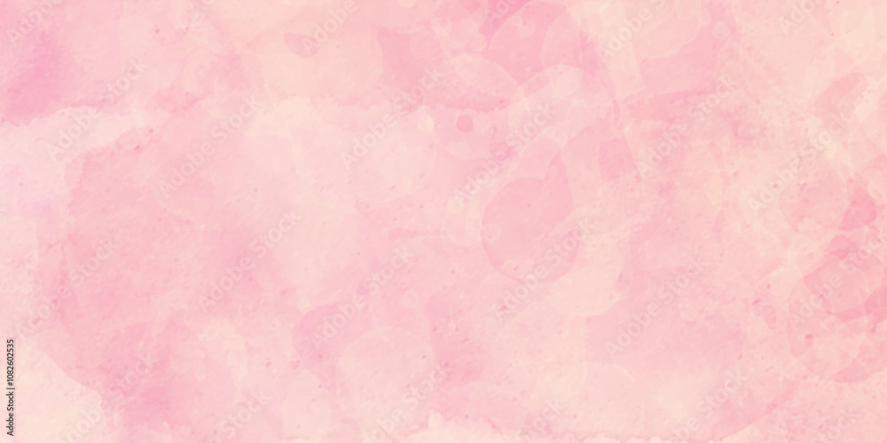 Fototapeta premium Watercolor background. Abstract pastel colors watercolor background. Light Azalea Pink Rough Abstract background design. Hand painted pink watercolor background with abstract fringe and bleed paint .