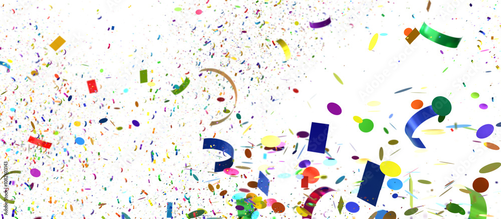 Fototapeta premium Abstract Colorful Confetti Explosion