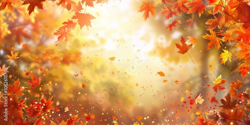 Autumn's Embrace: A Symphony of Falling Leaves