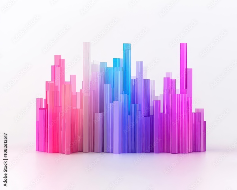 Digital financial charts, stock market data, futuristic design, 3D illustration Digital financial charts, stock market data, futuristic design, 3D illustration