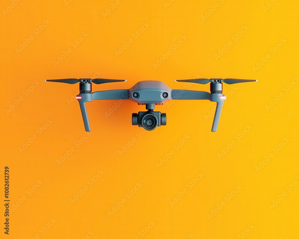 Advanced drone technology, aerial view, flying vehicle, 3D illustration Advanced drone technology, aerial view, flying vehicle, 3D illustration