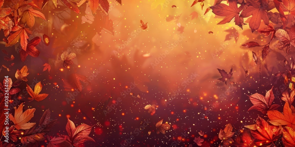 Autumnal Dream: A Symphony of Falling Leaves Autumnal Dream: A Symphony of Falling Leaves