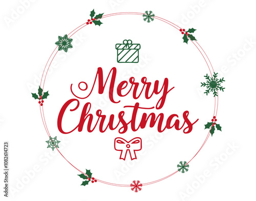 Merry Christmas vector text calligraphic design,Calligraphy font style banner.