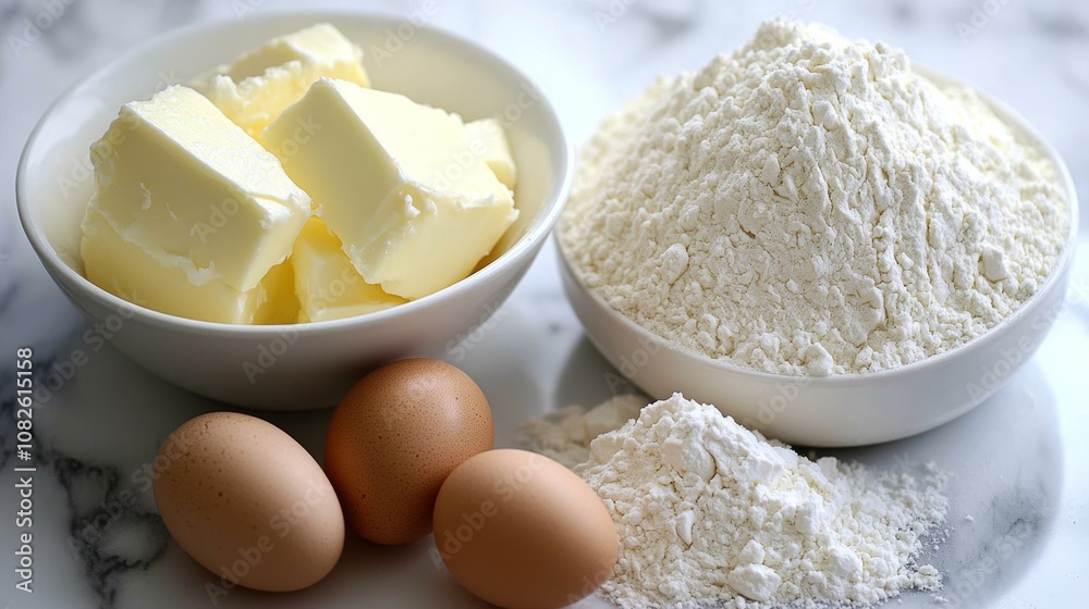You'll need flour, butter, sugar, and eggs to bake a cake. You'll need flour, butter, sugar, and eggs to bake a cake.