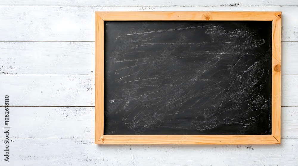 A Classic Blackboard Framed with Wood Ready for Creative Teaching A Classic Blackboard Framed with Wood Ready for Creative Teaching