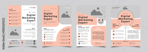 Digital marketing expert flyer design template
