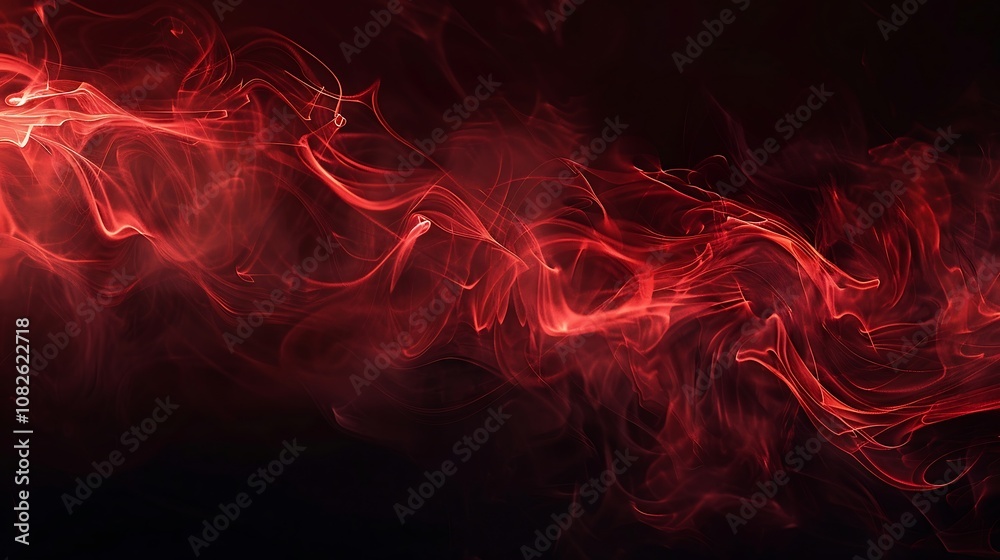 Red smoke on black background. Abstract red smoke on black background. Red smoke on black background. Abstract red smoke on black background.
