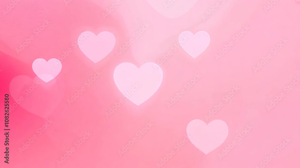 Animated Pink Heart Background Animated Pink Heart Background