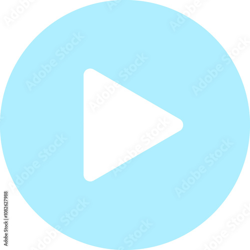 Light Blue Play Button Icon Png