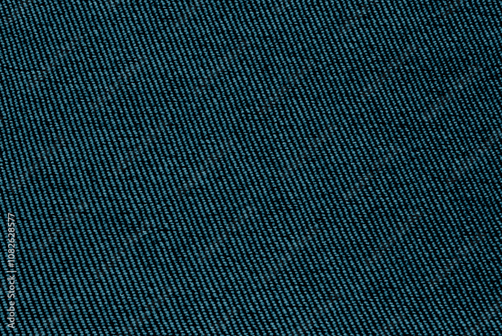 Teal color cotton twill fabric texture as background Teal color cotton twill fabric texture as background