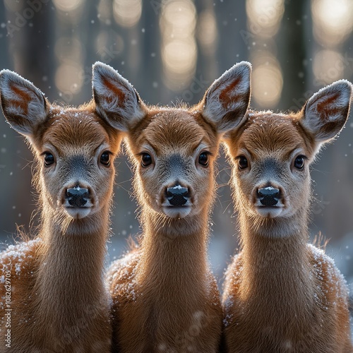 Three Fawn Portrait