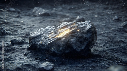 A digital art piece showing a fallen star fading into darkness, with complex textures representing decline and fall. Cinematic Scene, 4k resolution, cinematic scene