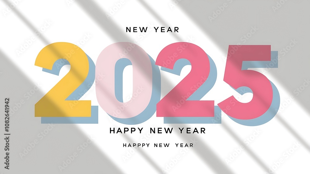Happy New Year 2025: Modern and Minimalist Design Happy New Year 2025: Modern and Minimalist Design