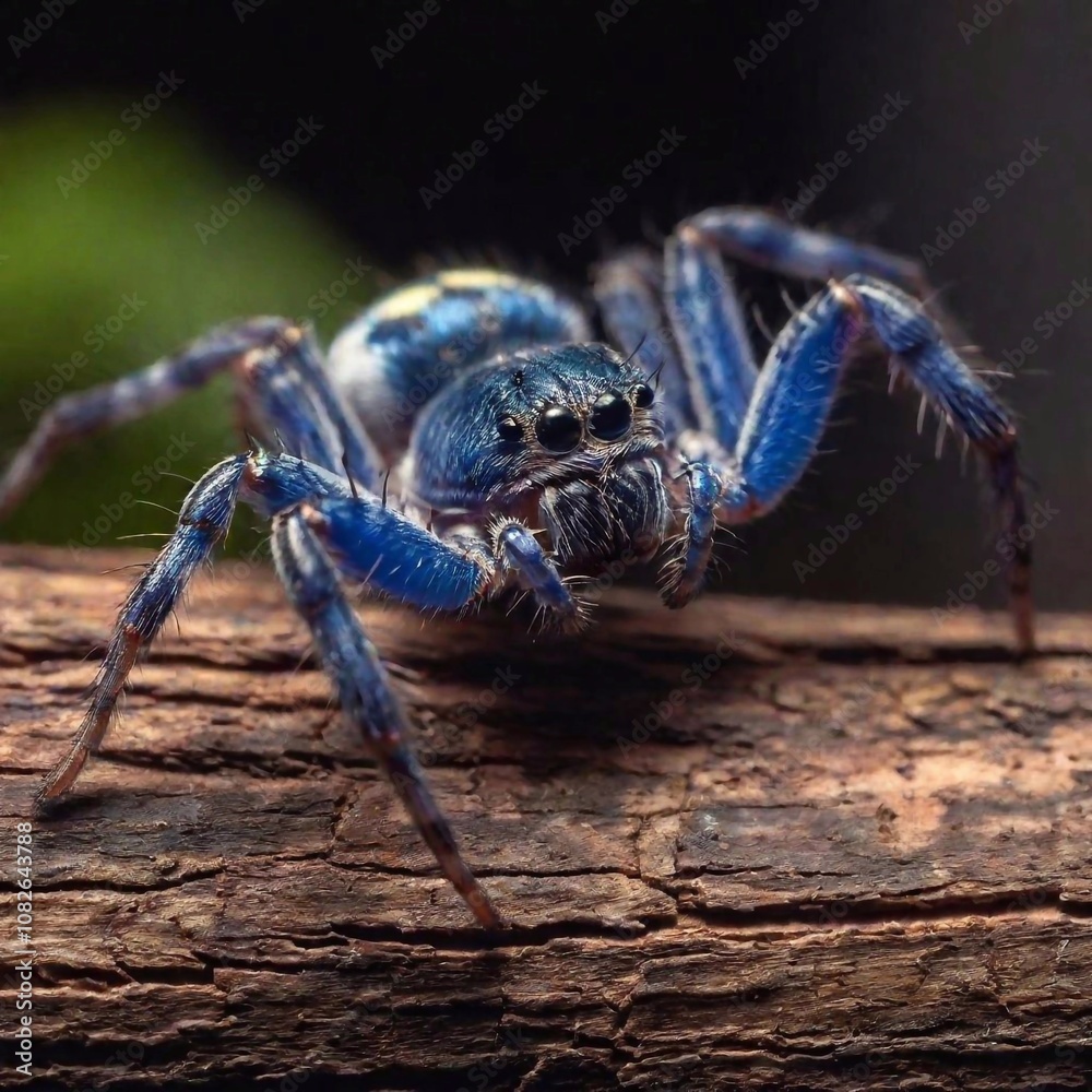 close up of a spider on a branch