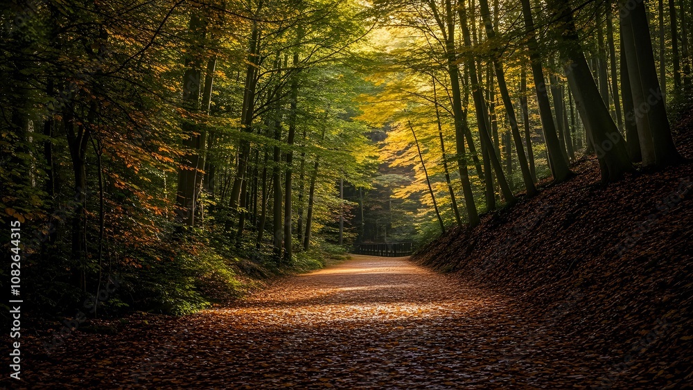 Naklejka premium path in the forest