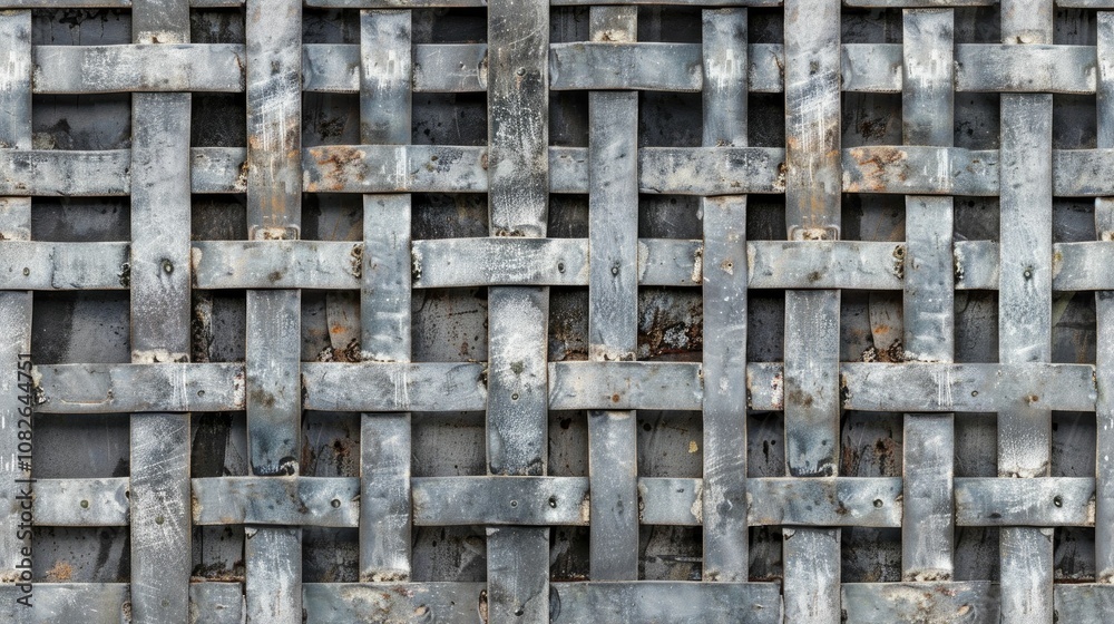 Industrial grid pattern with alternating textures Industrial grid pattern with alternating textures