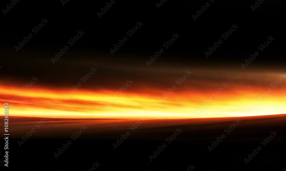 Dramatic Sunset Over Desert Landscape with Rich Color Gradients and Soft Cloud Textures Highlighting the Transition from Day to Night Dramatic Sunset Over Desert Landscape with Rich Color Gradients and Soft Cloud Textures Highlighting the Transition from Day to Night