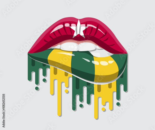 Togo Glossy Pride Blood Flag