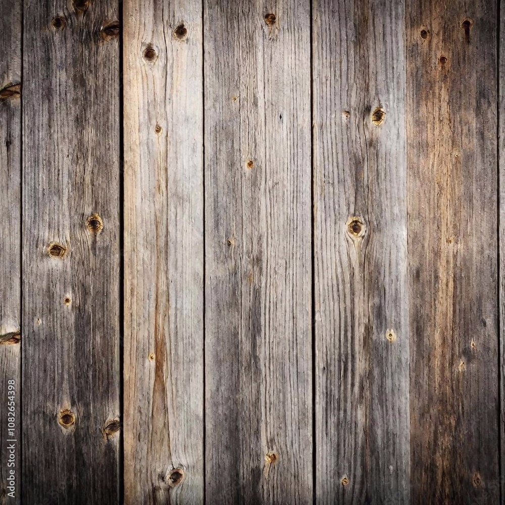 A detailed photo of an aged wooden wall, emphasizing realistic textures such as cracks, faded paint, and natural wood grain variations. A detailed photo of an aged wooden wall, emphasizing realistic textures such as cracks, faded paint, and natural wood grain variations.