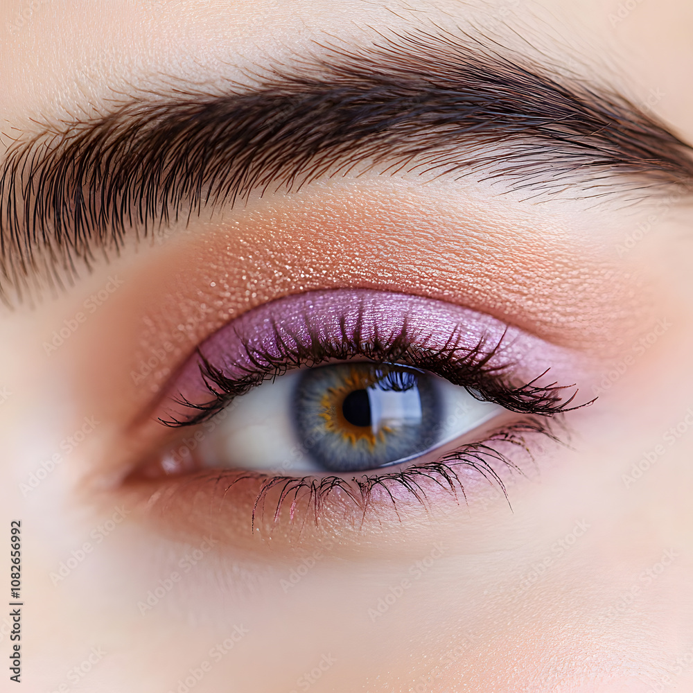 Obraz premium Elegant High-Fashion Beauty Portraits with Radiant Skin, Glamorous Makeup, and Luxurious Skincare Glow.