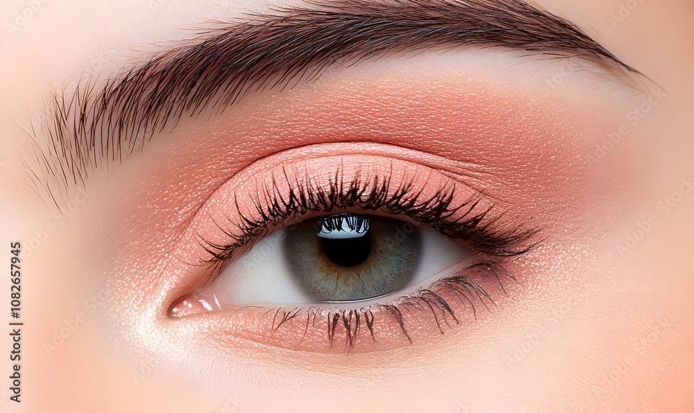 Obraz premium Elegant High-Fashion Beauty Portraits with Radiant Skin, Glamorous Makeup, and Luxurious Skincare Glow.