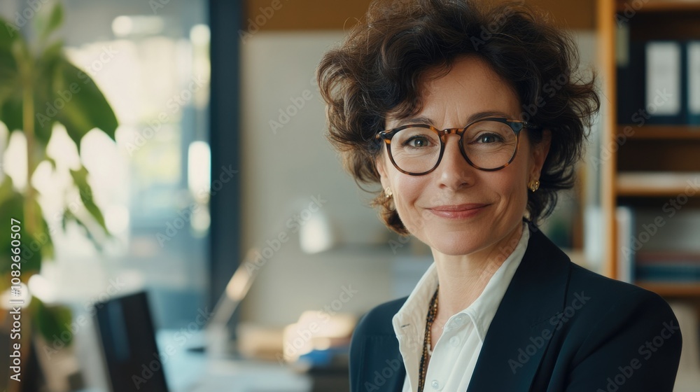 Businesswoman sitting at a desk Businesswoman sitting at a desk