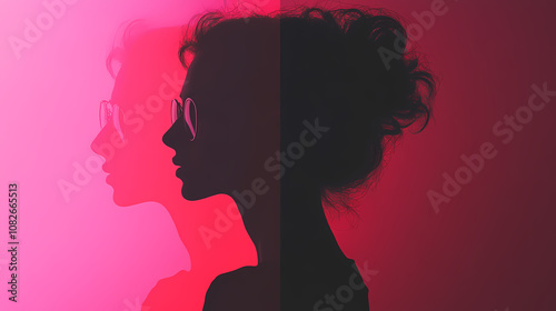 silhouette of a woman