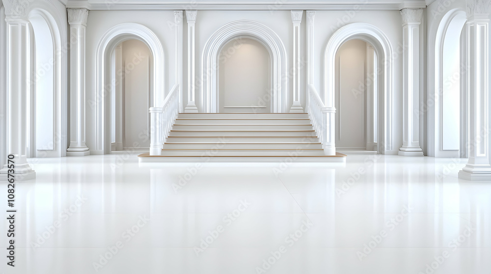 Interior marble stairs with pillars and columns in a palace, castleInterior marble stairs with pillars and columns in a palace, castle Interior marble stairs with pillars and columns in a palace, castleInterior marble stairs with pillars and columns in a palace, castle