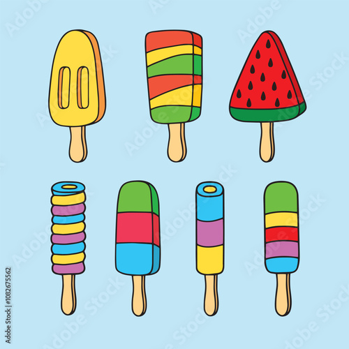 Ice cream lover illustrator vector