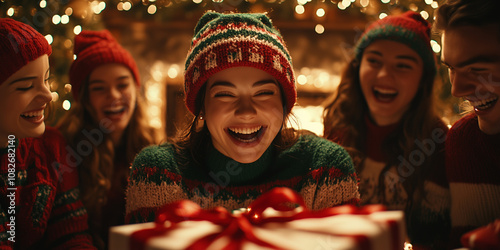 A Christmas celebration full of friendship, gifts and cheerful decor