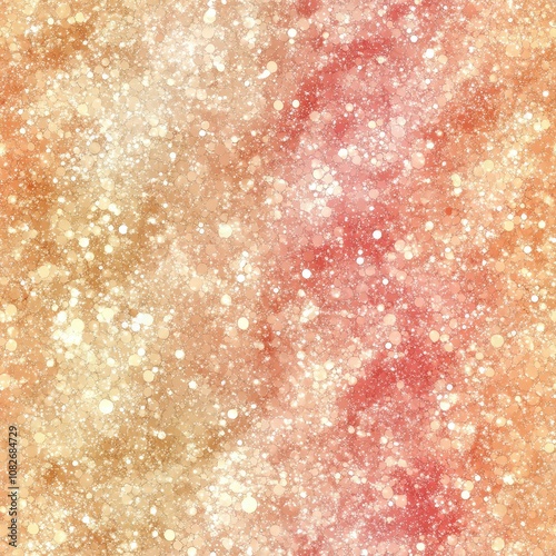 Seamless sparkling pink and gold glitter texture creates a luxurious and festive background, perfect for various design projects