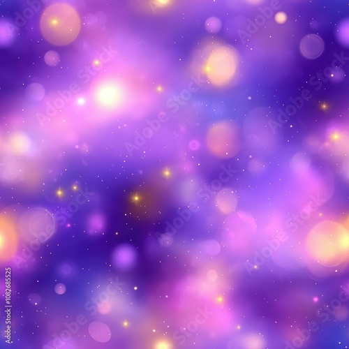 Seamless festive bokeh background with sparkling particles creating a magical and dreamy atmosphere, ideal for celebrations, holidays, or special occasions