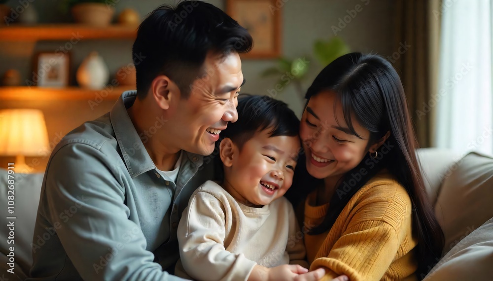 Obraz premium 사랑스러운 가족의 순간 Lovely Family Moments