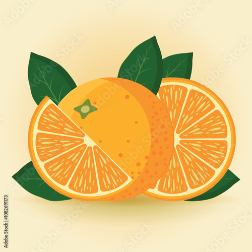 Fruit orange pieces, whole, half, slice, pieces