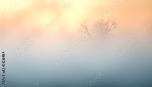 misty morning mist with white shades, png