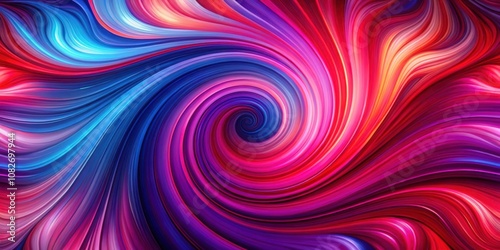 Vibrant abstract swirling pattern in red, pink, blue, and purple hues for design projects